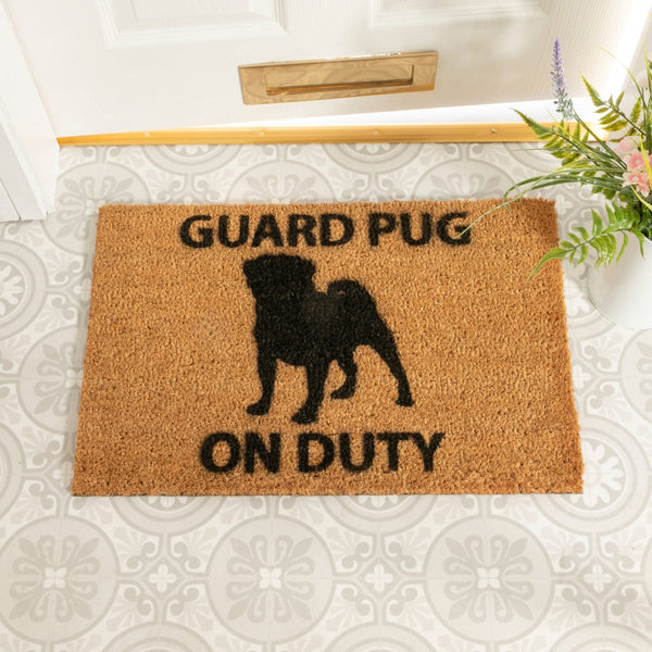 Pug welcome mat shop