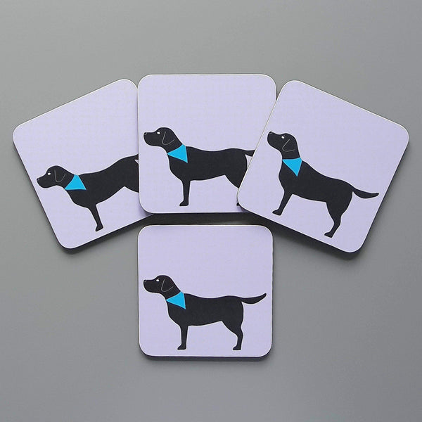 coasters / Placemats Black Labrador Coasters - Set of 4