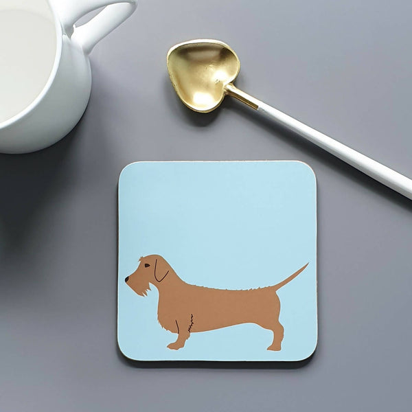 Coasters Red Wire Haired Dachshund Coaster