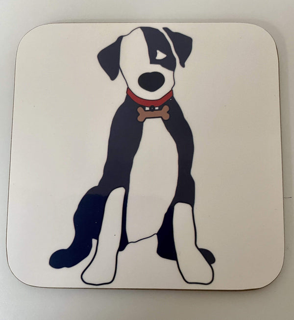 Coasters / Placemats Border Collie Coaster with wooden chip-board backing