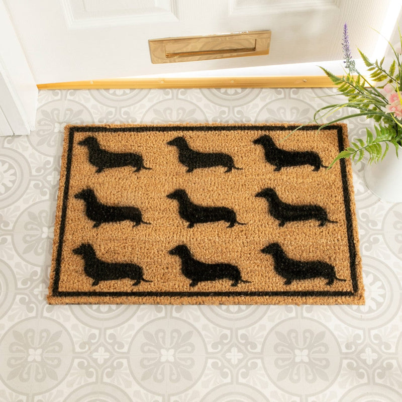 My Wiener Doormat Dachshund Front Door Mat Dachshund Christmas