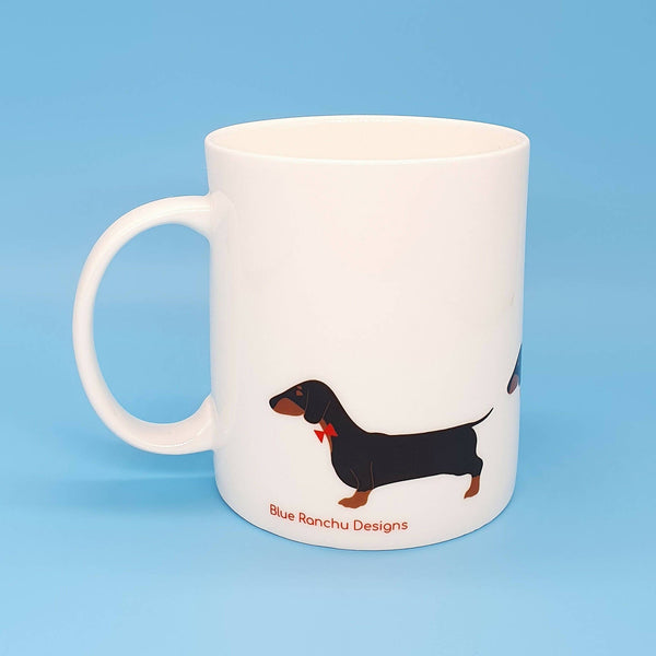 Mug Mug Black & Tan Dachshund Large Bone China Mug