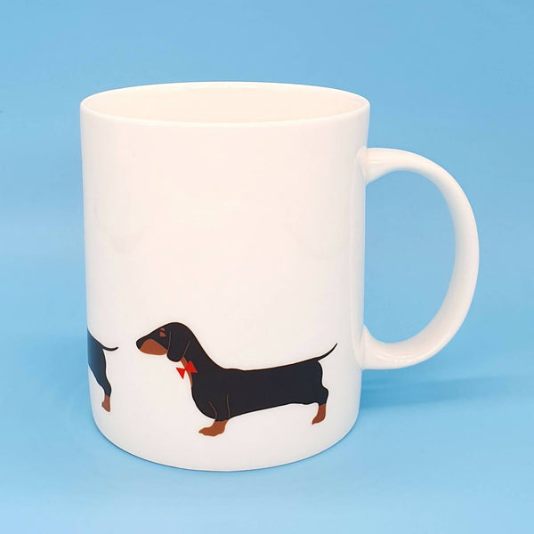 Mug Mug Black & Tan Dachshund Large Bone China Mug