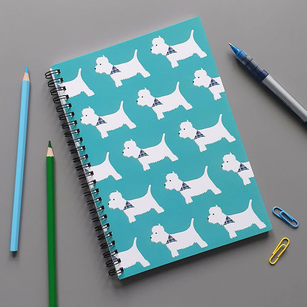 Notebook Westie Pattern Notebook