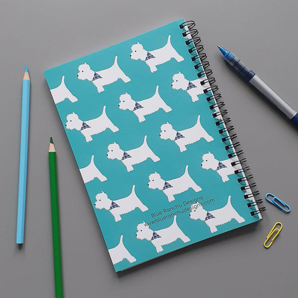 Notebook Westie Pattern Notebook