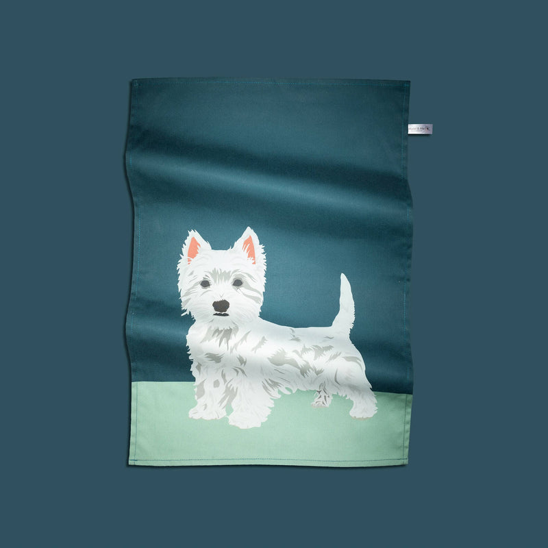 Tea Towel West Highland Terrier Tea towel - The Dog Collection