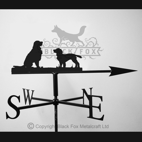 Retriever and Spaniel Weathervane