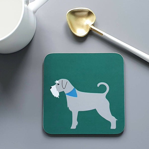 Coasters One coaster - Yellow Lab Schnauzer Coaster