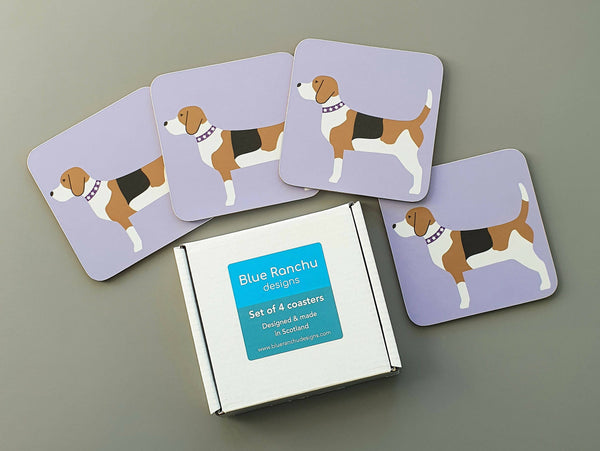 coasters / Placemats Beagle Coasters - Set of 4