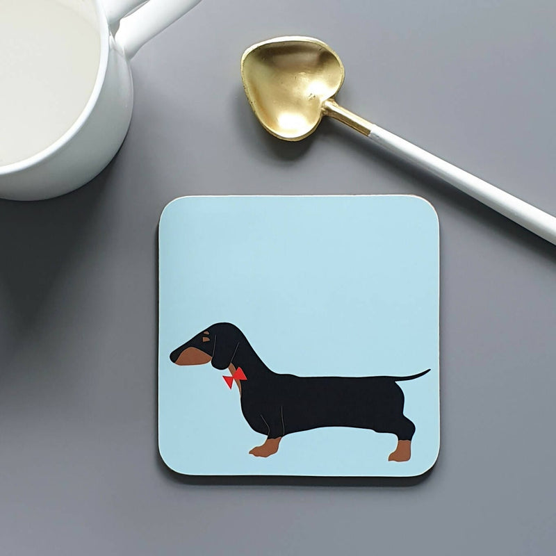 Coasters / Placemats Black & Tan Dachshund Coaster