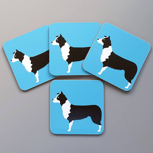 Border Collie Coasters Set of 4 In Your Dog House Gifts