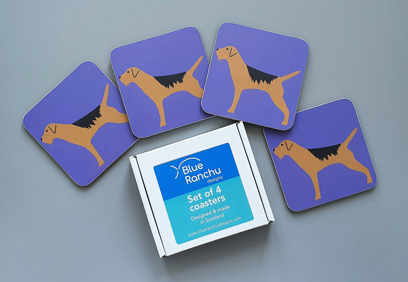 Coasters / Placemats Border Terrier Coasters - Set of 4