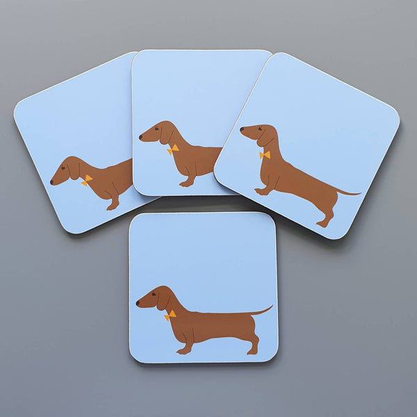 Coasters / Placemats Red Dachshund Coasters - Set of 4