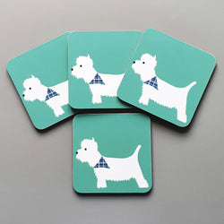 Coasters / Placemats Westie Coasters - Set of 4