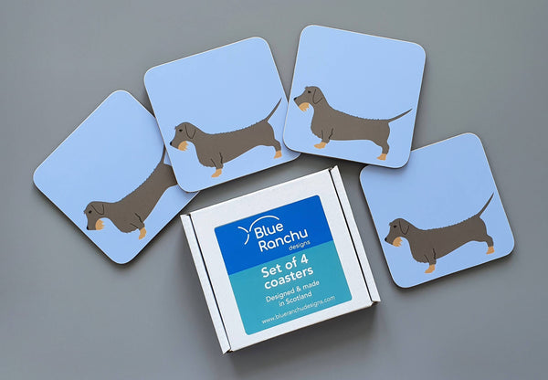 Coasters / Placemats Wire Haired Dachshund Coasters - Set of 4