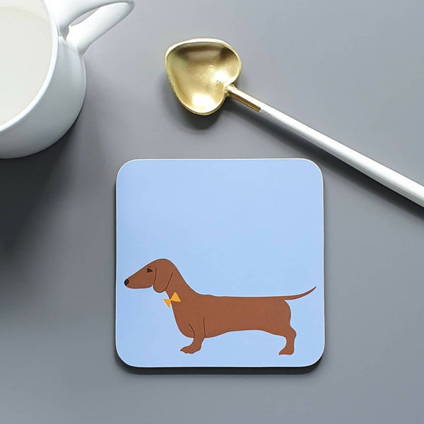 Coasters Red Dachshund Coaster