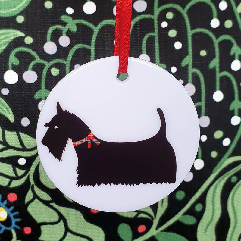 Decoration Scottish Terrier Ceramic Hanging Decoration with personalisation option