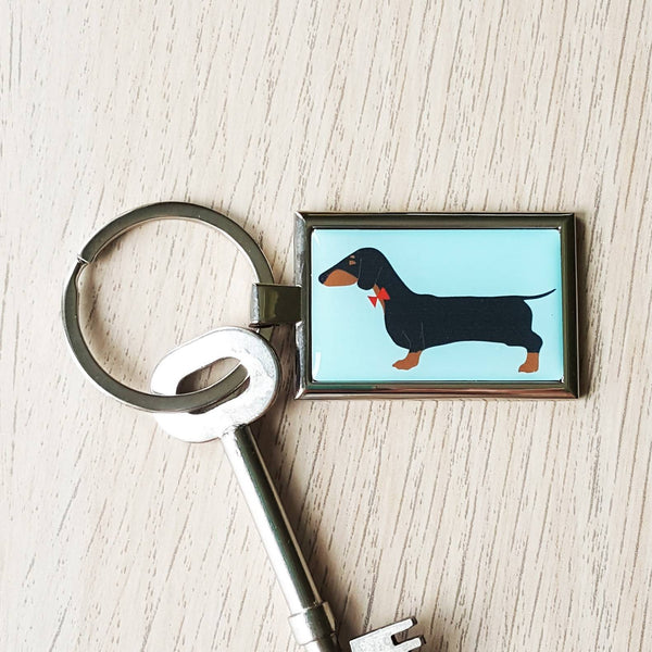 Keyring Dashing Dachshund Keyring