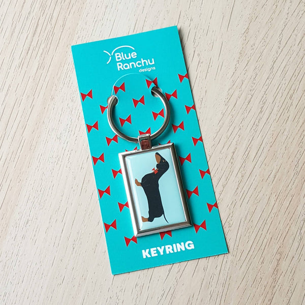 Keyring Dashing Dachshund Keyring