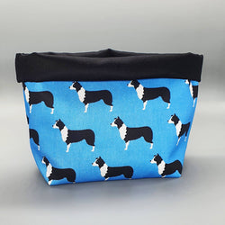 Storage Border Collie Fabric Storage Basket