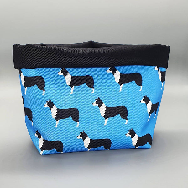 Storage Border Collie Fabric Storage Basket