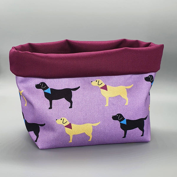 Storage Labradors Fabric Storage Basket