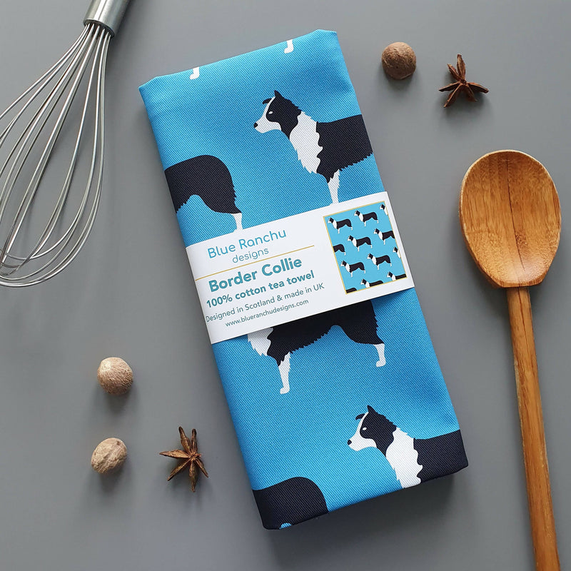 Tea Towel Border Collie Tea Towel