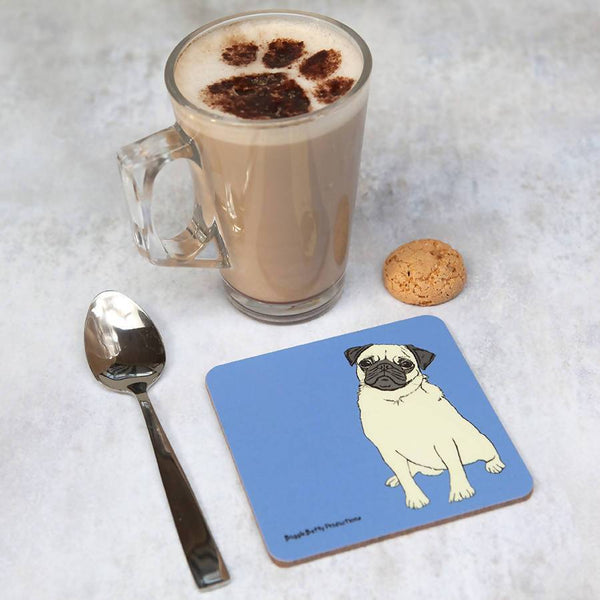 Coasters 2 coasters Copy of Pug Dog Coasters