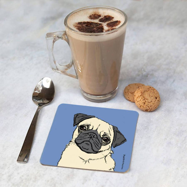 Coasters 2 coasters Copy of Pug Dog Coasters