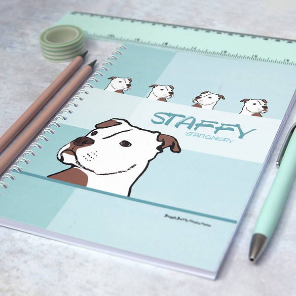 Notebooks & Notepads A5 Staffie Notepad