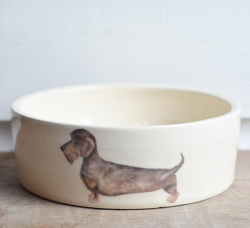 Wire Haired Dachshund Dog Bowl