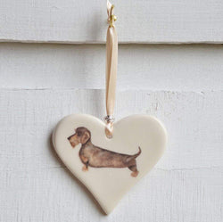 Wire Haired Dachshund Heart