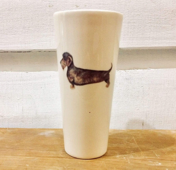 Wire Haired Dachshund Vase