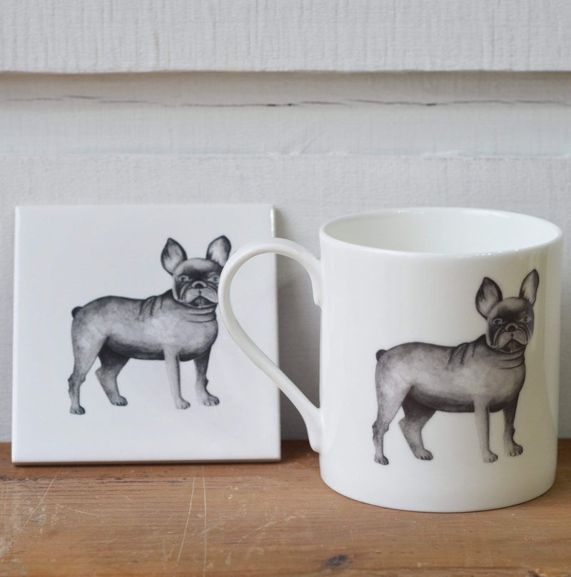 Grey French Bulldog Coaster