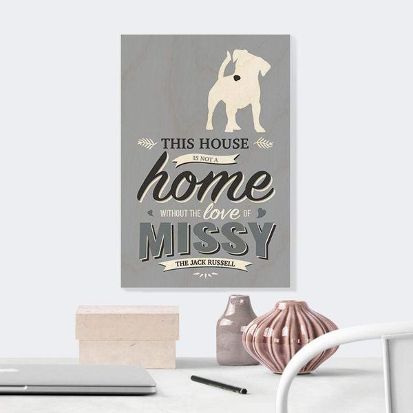 Artwork Jack Russell Vintage Style Wooden Print