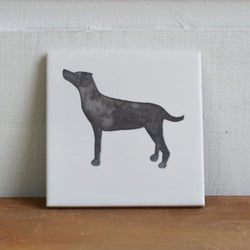 Black Labrador coaster