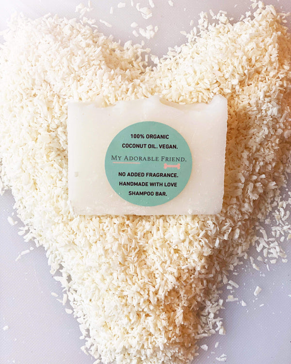 Dog Shampoo Soap Bar. 100% Organic Coconut Oil. Vegan