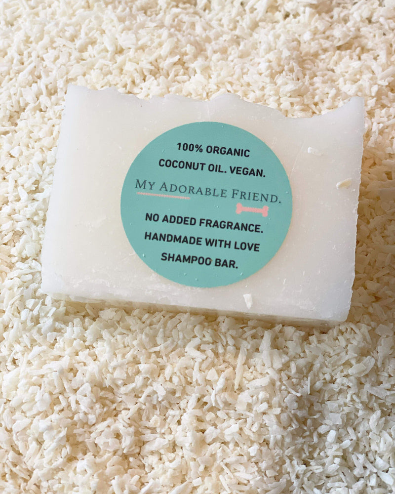 Dog Shampoo Soap Bar. 100% Organic Coconut Oil. Vegan