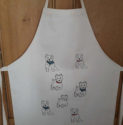 Apron 7 westie Westie Dog Themed Apron