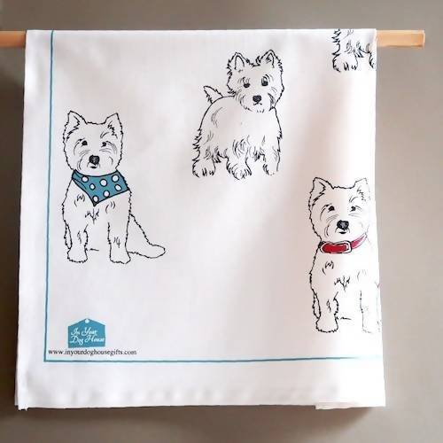 Westie Apron and Tea Towel Set