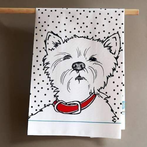 Westie Apron and Tea Towel Set