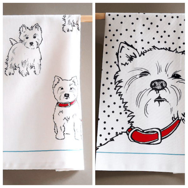 Westie Tea Towels