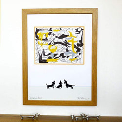 Dachshund Pollock Print