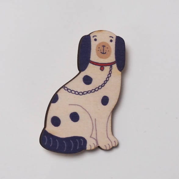 Brooch Charlie Staffordshire China Dog Brooch