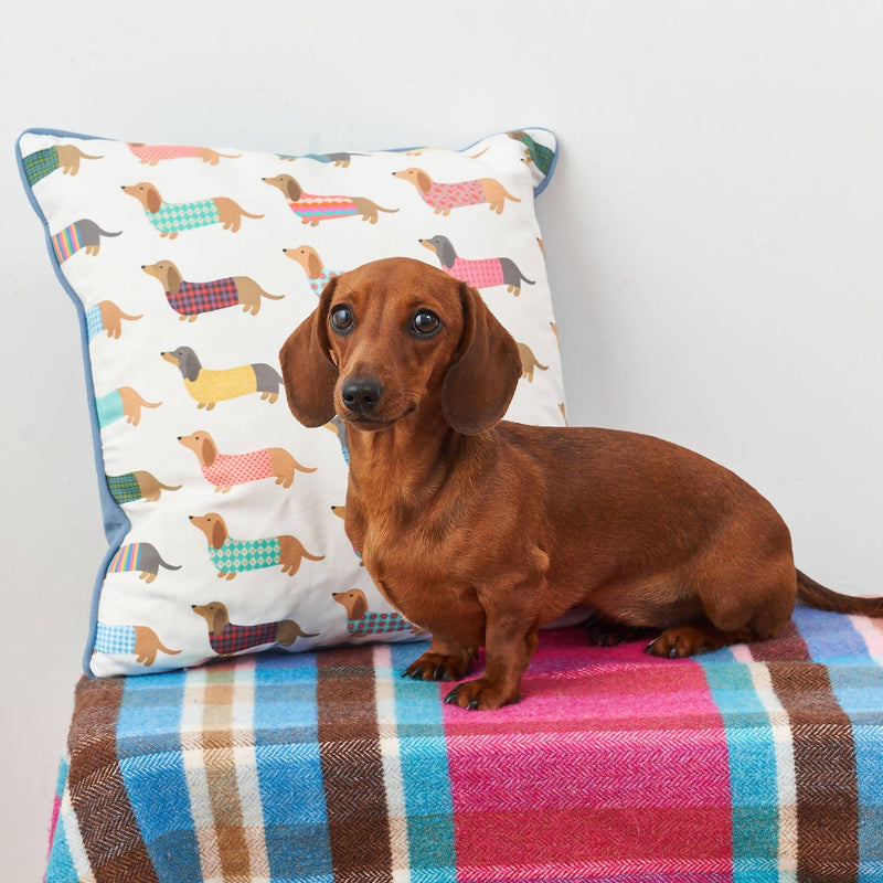 Cushion Dashing Dachshund Cushion