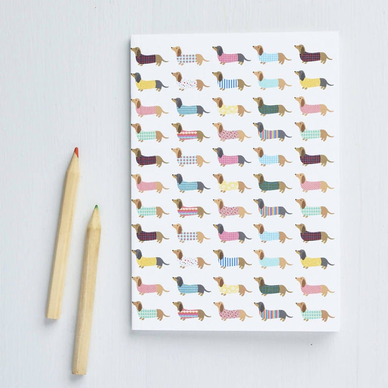 Notebook Small Dashing Dachshund Notebook