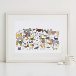 Print Pack of Proud Pooches Fine Art Print Pack of Proud Pooches Fine Art Print