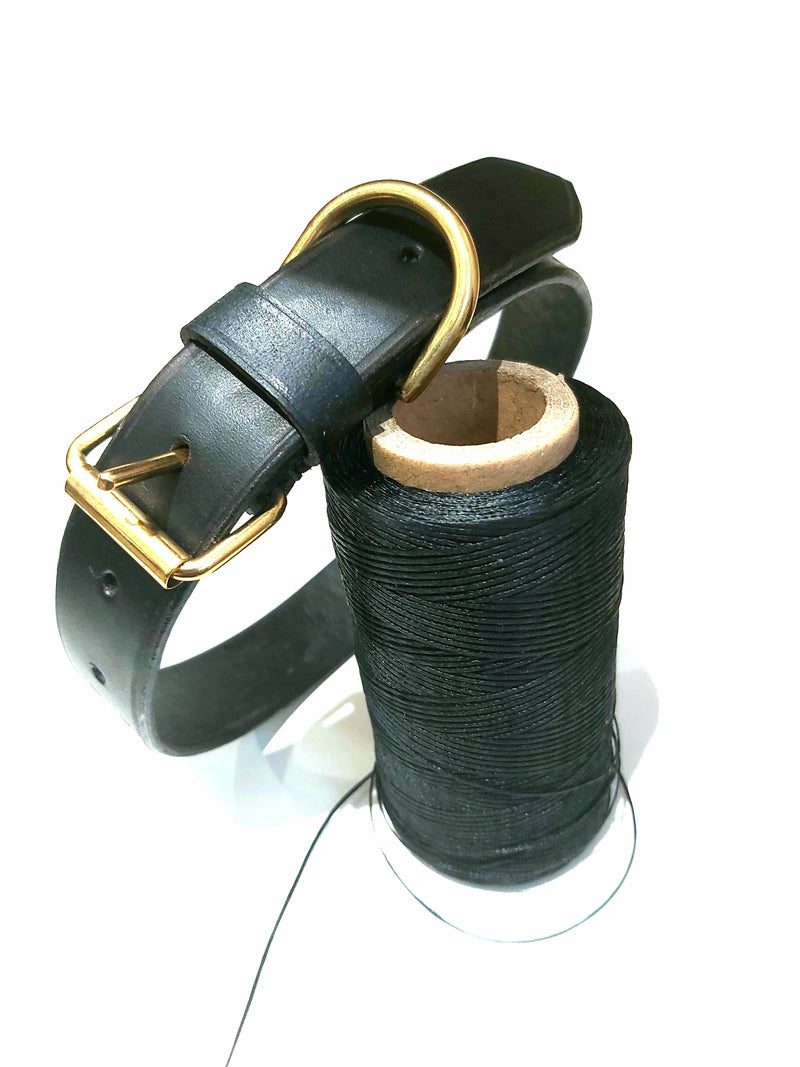 collars Medium Traditional English Leather Dog Collar- 1 inch wide