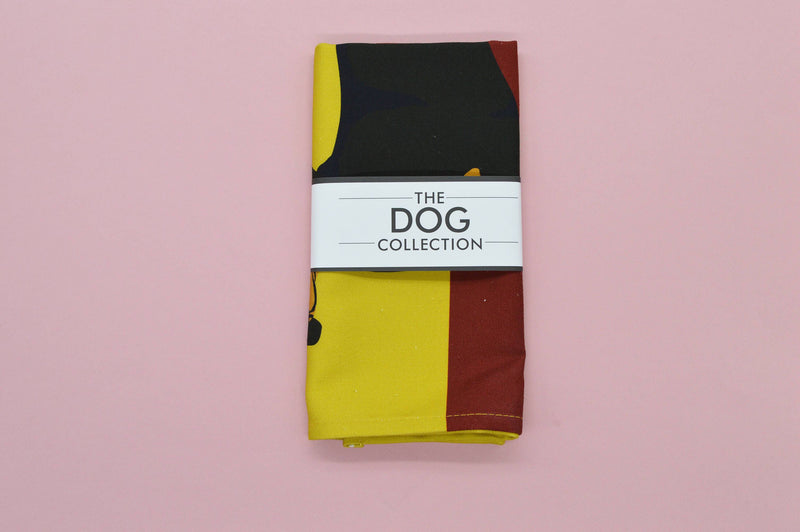 100% heavyweight premium cotton tea towel. With handy hanging loop. Made and printed in the UK. Tea Towel, Dachshund, The Dog Collection