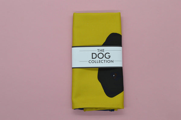 100% heavyweight premium cotton tea towel. With handy hanging loop. Made and printed in the UK. Teatowel, Black Labrador, The Dog Collection